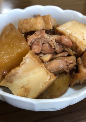 エバラすき焼きのたれで鶏と厚揚げの煮物-レシピのメイン写真