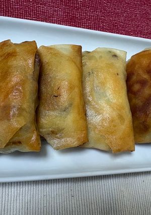メインに！ふんわりはんぺんときのこのチーズ春巻き-レシピのメイン写真