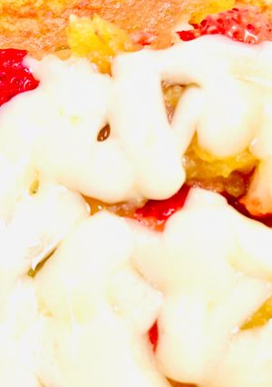 焼きいも＆苺🍓のチーズ🧀オープンパン🍞-レシピのメイン写真