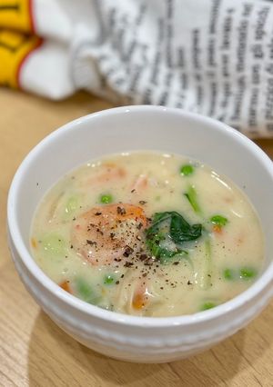 エビの旨みたっぷり♪クリームスープ-レシピのメイン写真