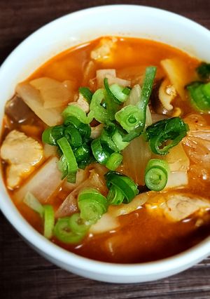 ひとり飯☆豚キムスープ-レシピのメイン写真