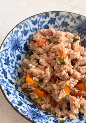 幼児食👦👧鶏ひき肉のスタミナ丼-レシピのメイン写真