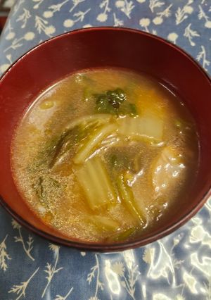 白菜とアサリの韓国風スープ-レシピのメイン写真