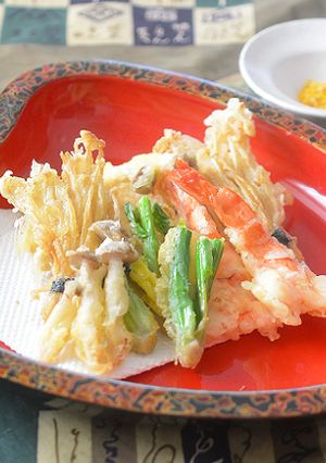 焼き天ぷらの素、イチオシはエノキダケ♪-レシピのメイン写真