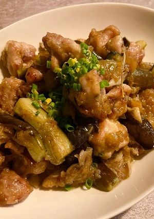 鶏もも肉となすのオニオンソースがけ-レシピのメイン写真