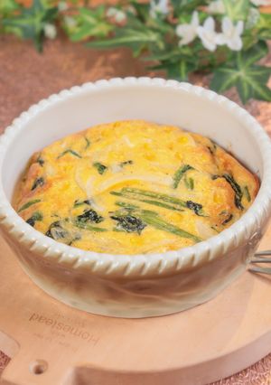 ほうれん草とコーンのキッシュ風-レシピのメイン写真