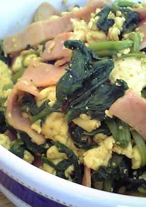◎豆腐&ほうれん草 カレー風味炒め◎-レシピのメイン写真