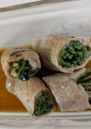 豆苗の豚肉巻き*蒸し焼き-レシピのメイン写真