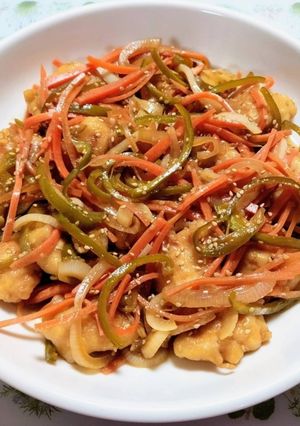 簡単夕飯！野菜料理ワンパンささみ南蛮漬け-レシピのメイン写真