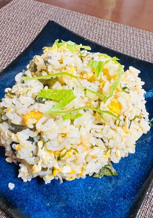 某おむすび屋の味を再現、しそちりめん炒飯-レシピのメイン写真