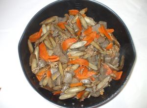 ごぼう牛肉コンニャク炒め煮♪簡単食物繊維-レシピのメイン写真
