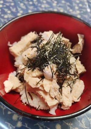 鶏胸肉の塩昆布丼-レシピのメイン写真