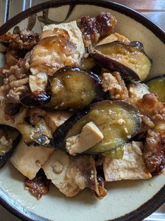 簡単★茄子と牛肉と豆腐の焼肉のたれ炒め-レシピのメイン写真