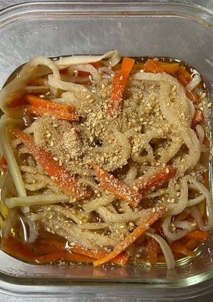 切り干し大根の白胡麻・ごま油和え物-レシピのメイン写真