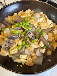 根菜の炒り豆腐-レシピのメイン写真