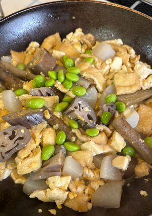 根菜の炒り豆腐-レシピのメイン写真