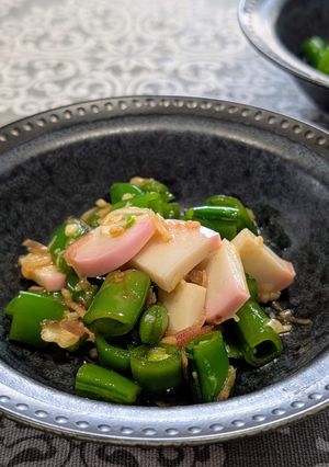 茗荷香るスナップエンドウのナムル-レシピのメイン写真