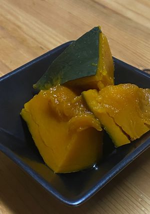 レンジでラクに出来る！かぼちゃの煮物-レシピのメイン写真