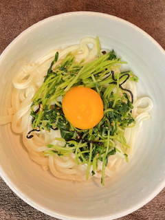 (時短)豆苗うどん-レシピのメイン写真