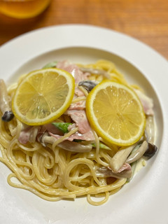 生ハムとアスパラのレモンクリームパスタ♡-レシピのメイン写真
