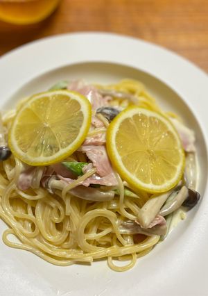 生ハムとアスパラのレモンクリームパスタ♡-レシピのメイン写真