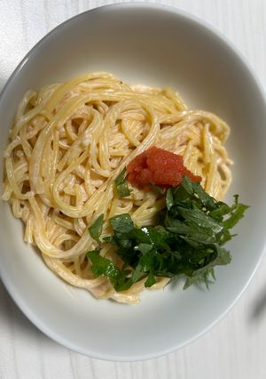 短時間で簡単明太子クリームパスタ-レシピのメイン写真
