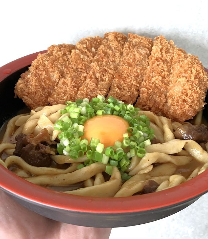 肉カツカレーでニックカーツカレーうどん-レシピのメイン写真