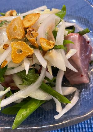 薬味たっぷり♡カツオの刺身サラダ-レシピのメイン写真