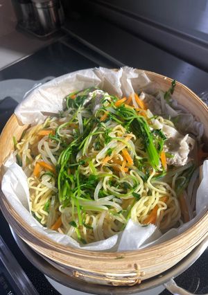 せいろ豚蒸しラーメン(ダイエットver)-レシピのメイン写真