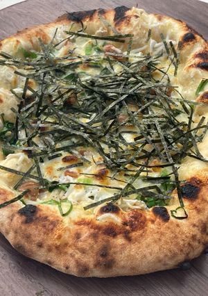 ★PIZZA★しらす・梅・ねぎ・海苔 和風ピザ-レシピのメイン写真