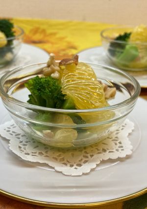朝食に！ブロッコリーと八朔のサラダ-レシピのメイン写真