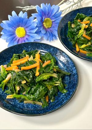 ほうれん草ＥＸオリーブ和え-レシピのメイン写真