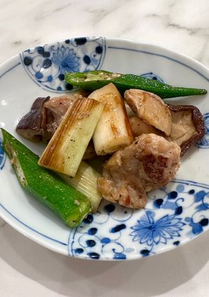 【柚子胡椒添え】鶏ももと長ねぎの塩麹焼き-レシピのメイン写真