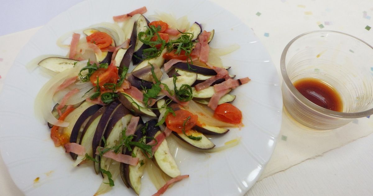 なすの簡単レンジ蒸し by 浜田市びぃびくん食堂 【クックパッド】 簡単