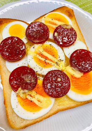 カルパスと卵のトースト♪-レシピのメイン写真