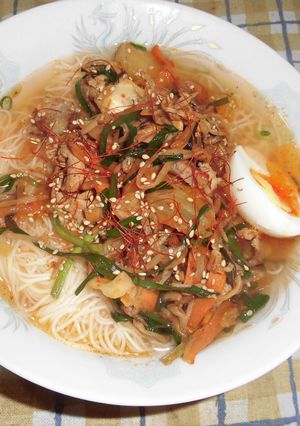 絶品!魅惑のキムチそうめん-レシピのメイン写真