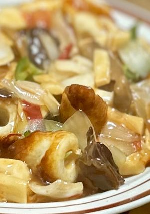 竹輪とエリンギの辛々酢豚風-レシピのメイン写真