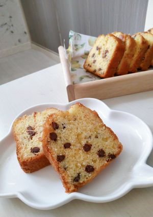 ちぎりバナナとチョコチップのケーキ-レシピのメイン写真