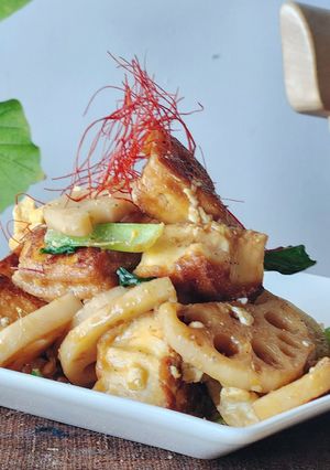 厚揚げと小松菜卵とじ☆丼で簡単ランチ-レシピのメイン写真