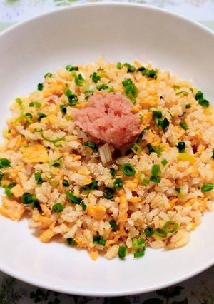 簡単夕飯・昼食！パラパラ明太子チャーハン-レシピのメイン写真