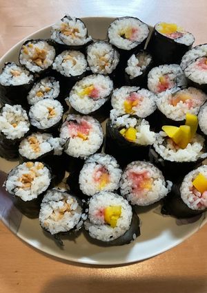 トロたく巻きと納豆巻き-レシピのメイン写真