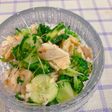 サラダチキンで簡単サラダ