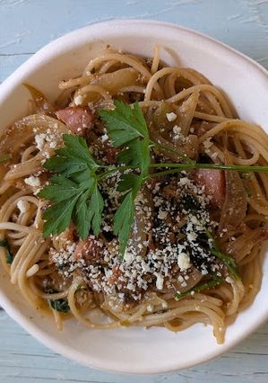ささっと日光唐辛子香味油パスタ-レシピのメイン写真
