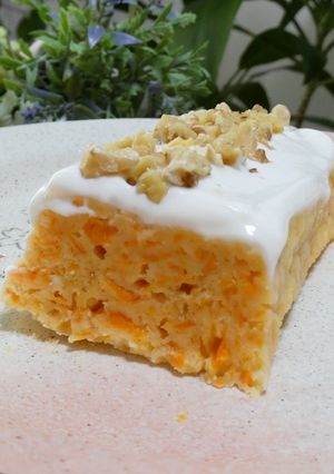 ギルトフリー♪米粉＆ノンオイルキャロットケーキ🥕-レシピのメイン写真