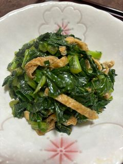 大根葉と油揚げの炒め物-レシピのメイン写真