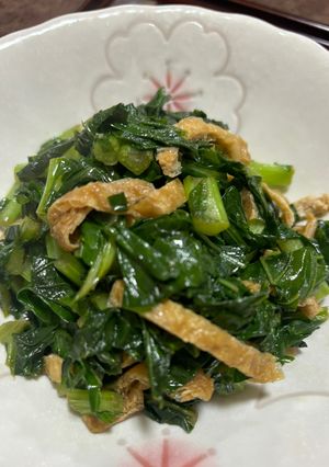 大根葉と油揚げの炒め物-レシピのメイン写真