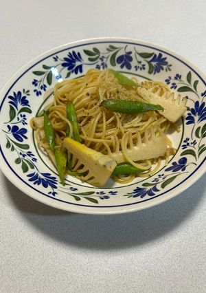 アスパラガスとたけのこのパスタ-レシピのメイン写真