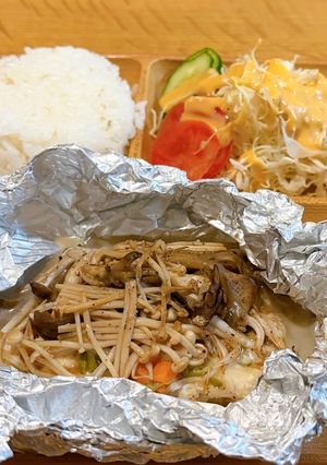 ササミとキノコ、野菜のホイル焼き-レシピのメイン写真