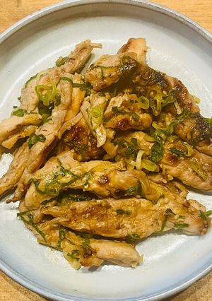 超簡単!鶏せせりのネギまみれスタミナ炒め-レシピのメイン写真