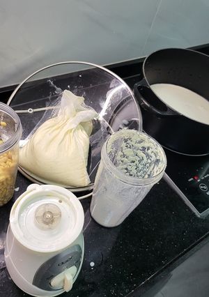 手を搾り豆乳-レシピのメイン写真
